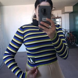 Stripped Cropped Sweater